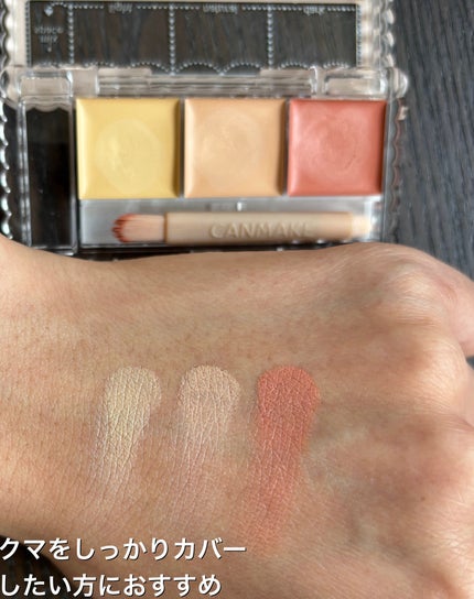 カラーミキシングコンシーラー/キャンメイク/パレットコンシーラーを使ったクチコミ(3枚目)