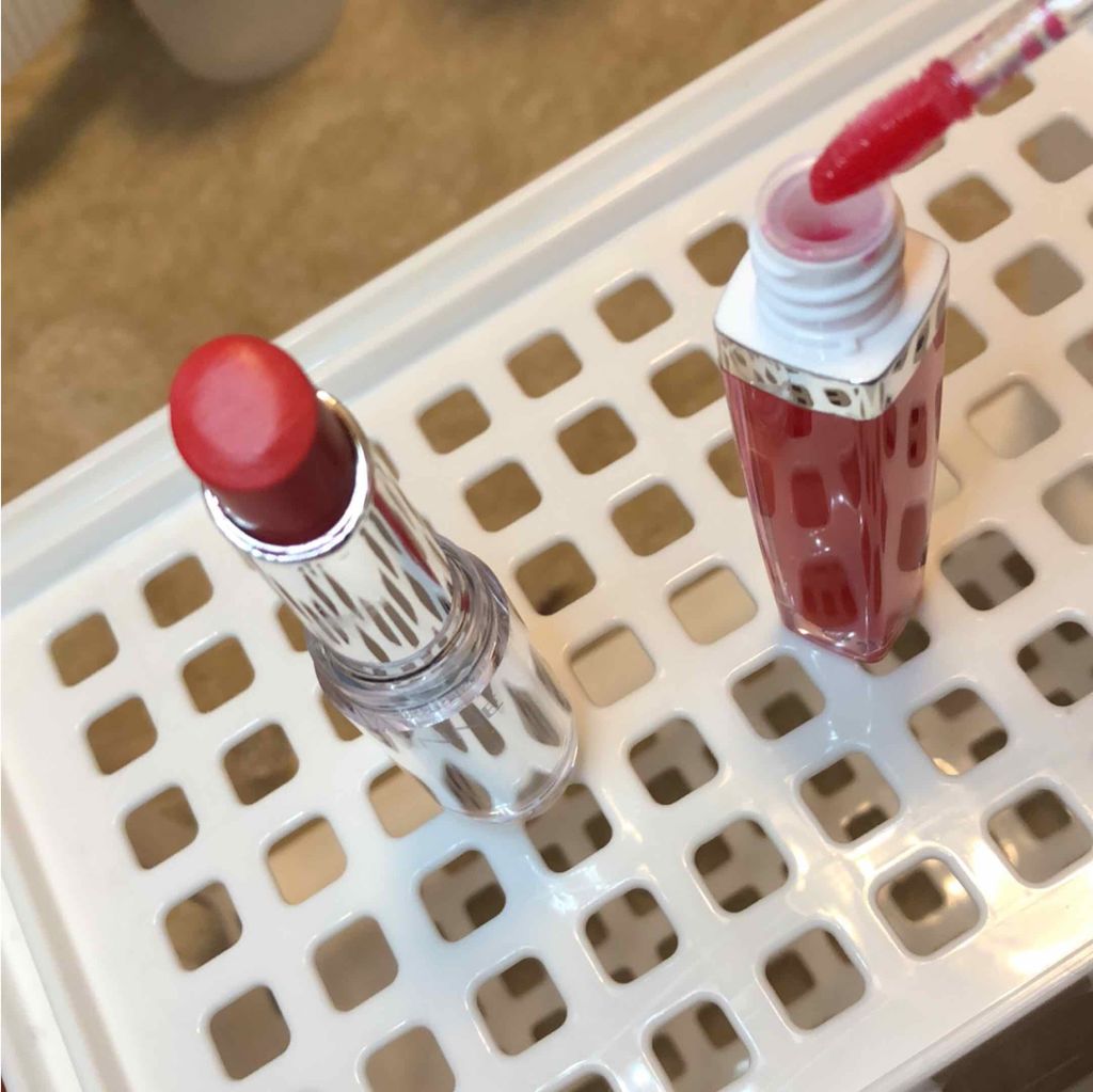 ラスティンググロスリップ/CEZANNE/口紅を使ったクチコミ（2枚目）