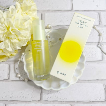 グリーンタンジェリン ビタC ダークスポットケアセラム/goodal/美容液を使ったクチコミ(4枚目)