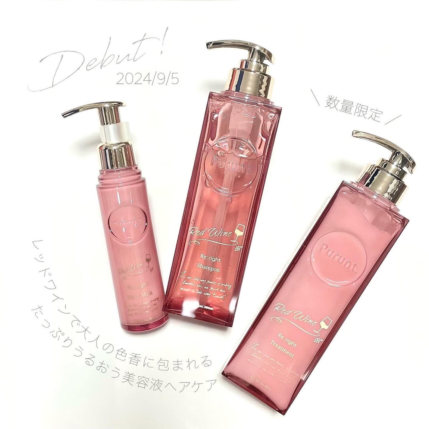 プルント リライトペアセット レッドワイン/Purunt./市販シャンプーを使ったクチコミ(1枚目)