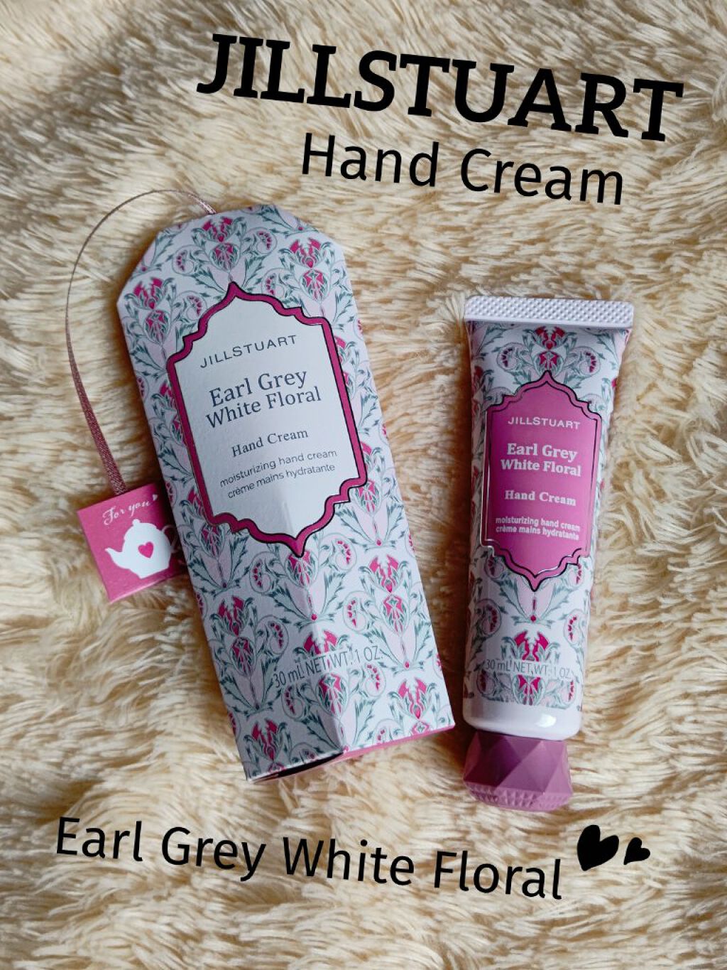 ハンドクリーム アールグレイ ホワイトフローラル/JILL STUART/ハンドクリームを使ったクチコミ（1枚目）