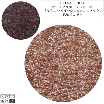 オーラクリエイション/BLEND BERRY/アイシャドウパレットを使ったクチコミ(7枚目)