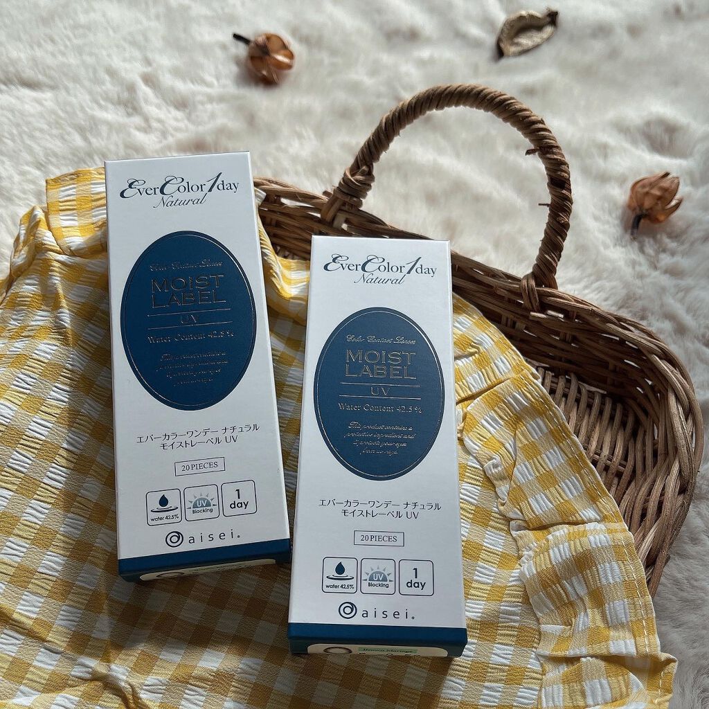 エバーカラーワンデーナチュラル モイストレーベルUV/エバーカラー/ワンデー(1DAY)カラコンを使ったクチコミ(2枚目)