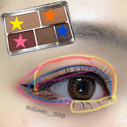 パーフェクトマルチアイズ/キャンメイク/アイシャドウパレットを使ったクチコミ(4枚目)