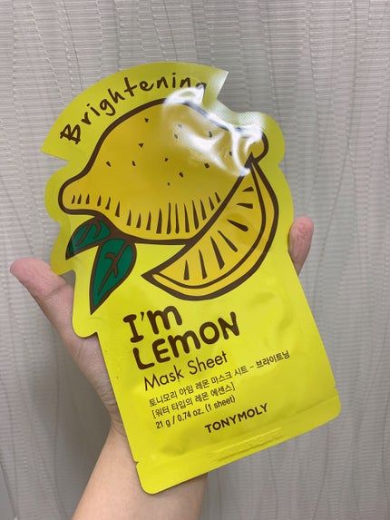 トニーモリー アイムリアル マスクシート レモン/TONYMOLY/シートマスク・パックを使ったクチコミ(1枚目)