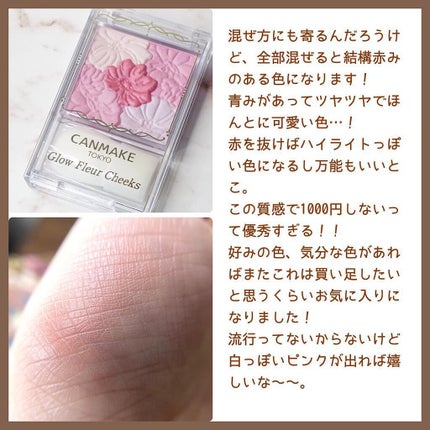 グロウフルールチークス/キャンメイク/パウダーチークを使ったクチコミ(3枚目)