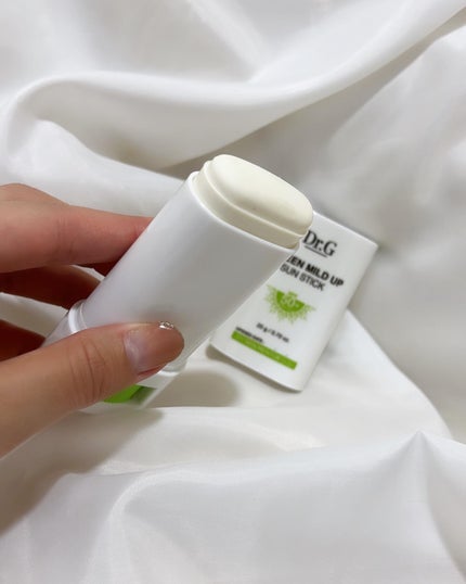 グリーンマイルドサンスティック SPF50+ PA++++/Dr.G/日焼け止めスティックを使ったクチコミ(2枚目)