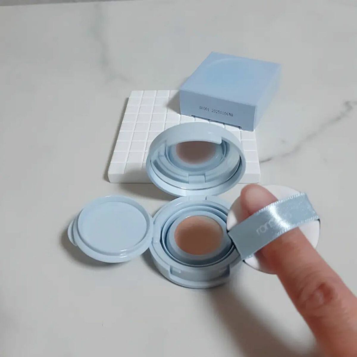 ベアウォータークッション/rom&nd/クッションファンデーションを使ったクチコミ(3枚目)