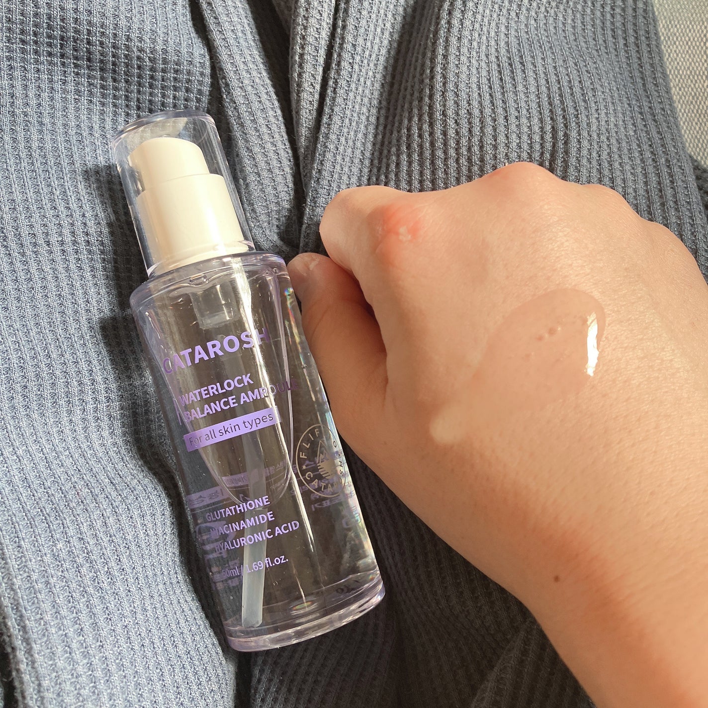ウォーターロックバランスアンプル/CATAROSH/美容液を使ったクチコミ(2枚目)