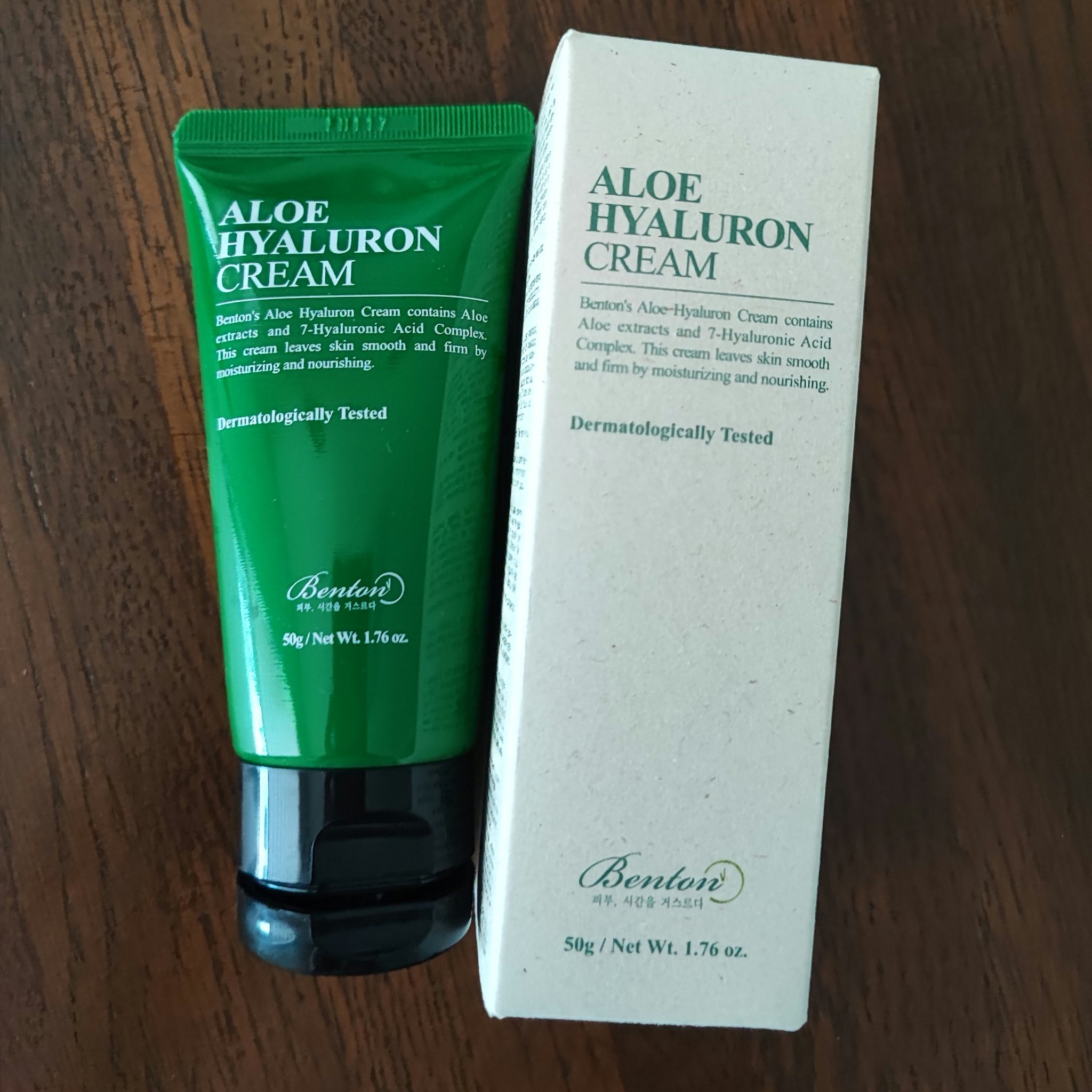 アロエヒアルロンクリーム 50g/BENTON/フェイスクリームを使ったクチコミ（2枚目）