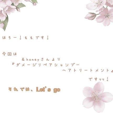 Creamy EXダメージリペアシャンプー1.0/ヘアトリートメント2.0/&honey/市販シャンプーを使ったクチコミ(1枚目)