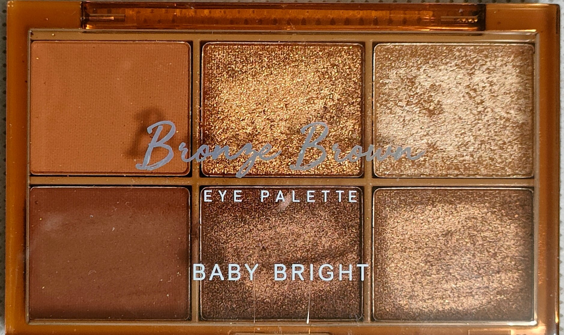 シャインアイシャドウパレット 02 ブロンズブラウン/BabyBright/アイシャドウパレットを使ったクチコミ（2枚目）