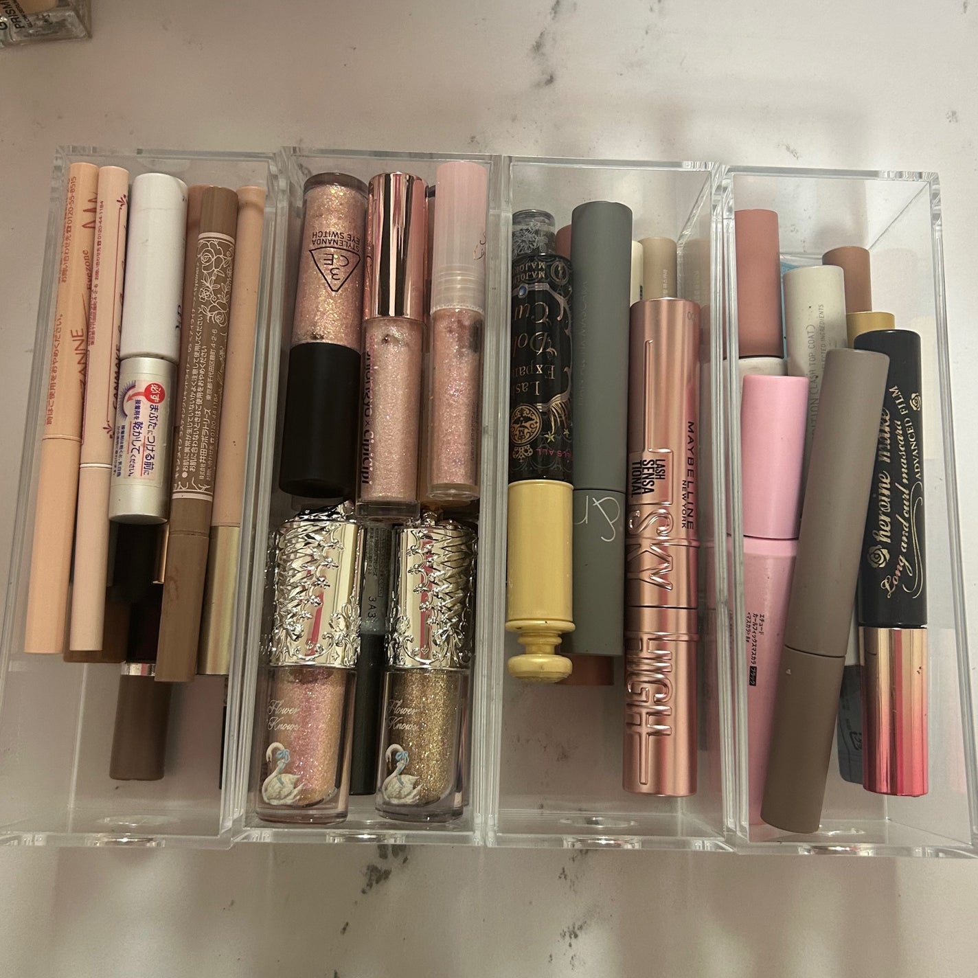 3段式クリアーケース/DAISO/その他化粧小物を使ったクチコミ(5枚目)