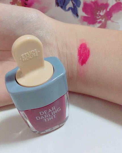 ディアダーリン ウォータージェルティント (アイスティント)/ETUDE/口紅を使ったクチコミ(2枚目)