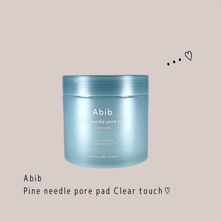 松葉ポアーパッド クリアタッチ/Abib /トナーパッドを使ったクチコミ(1枚目)