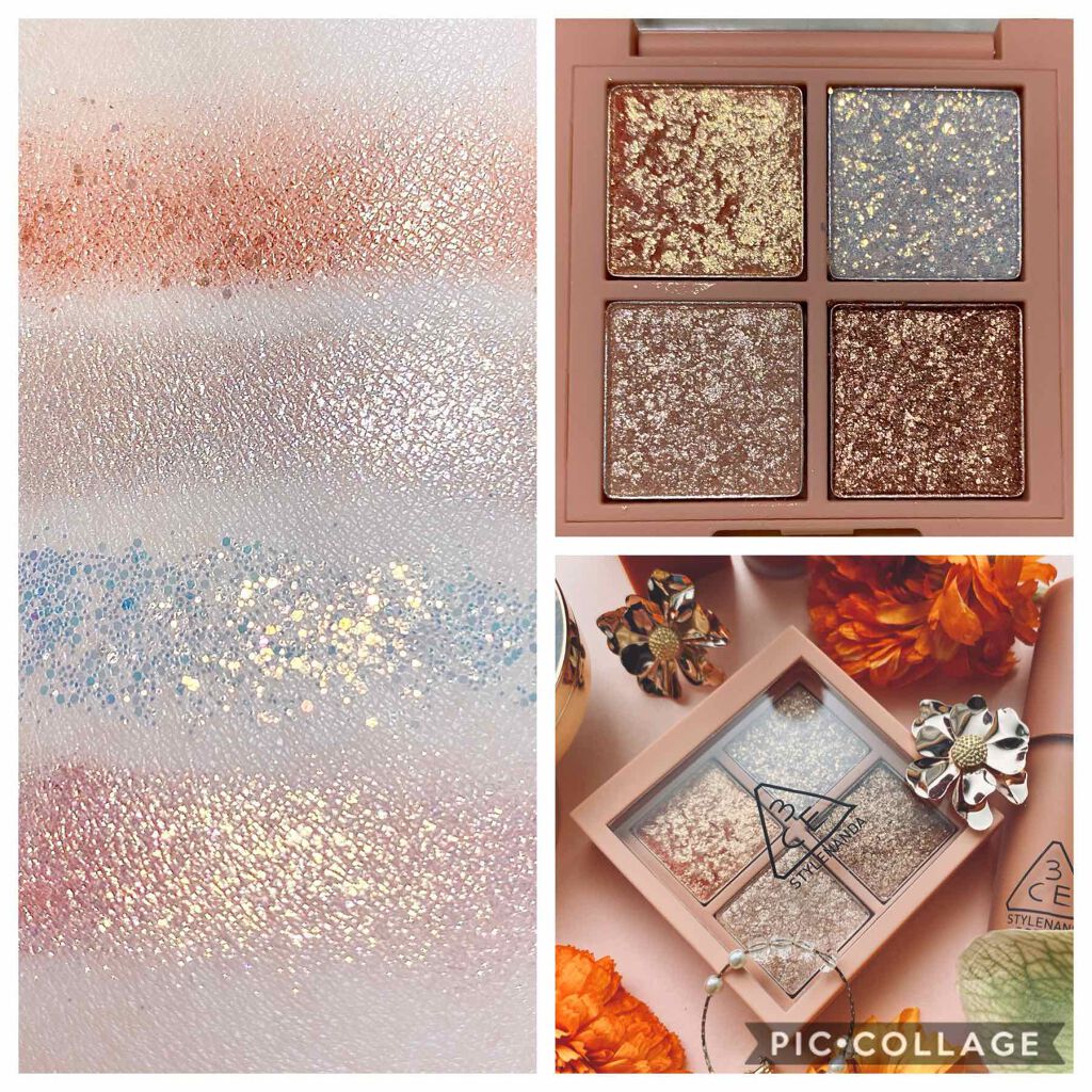 3CE ミニ マルチアイカラーパレット #GLITTER BOMB/3CE/アイシャドウパレットを使ったクチコミ（2枚目）