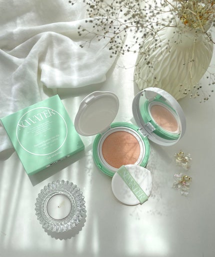 ティーツリーデイデイトーンアップサンクッション/NOWATER/日焼け止めローションを使ったクチコミ(1枚目)