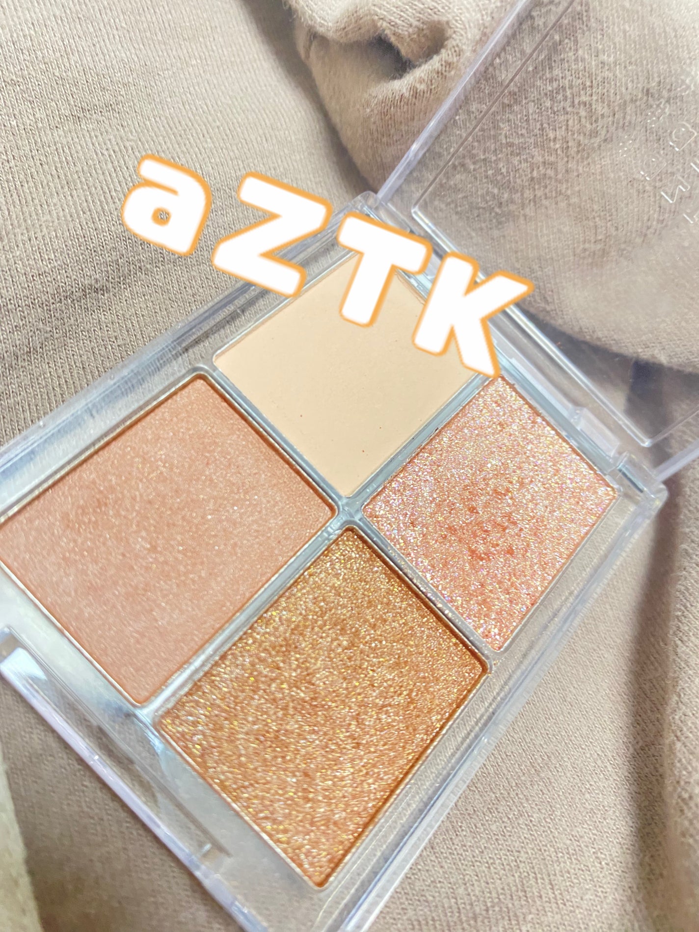 4色アイシャドウパレット/aZTK/アイシャドウパレットを使ったクチコミ(1枚目)