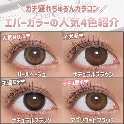 エバーカラーワンデー ナチュラル/エバーカラー/ワンデー(1DAY)カラコンを使ったクチコミ(1枚目)