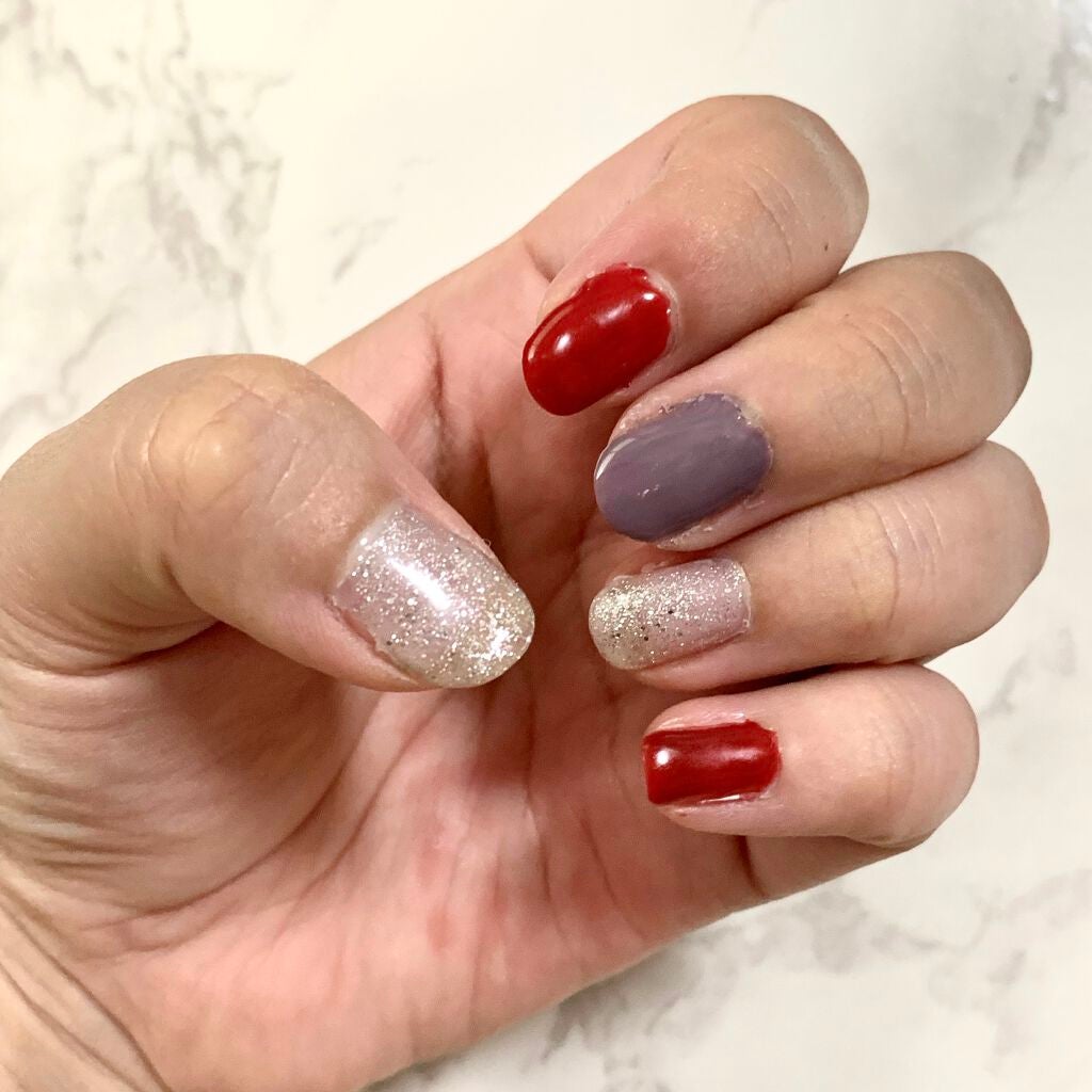 ジェルネイル(ライト対応)/セリア/ジェルネイルを使ったクチコミ(3枚目)