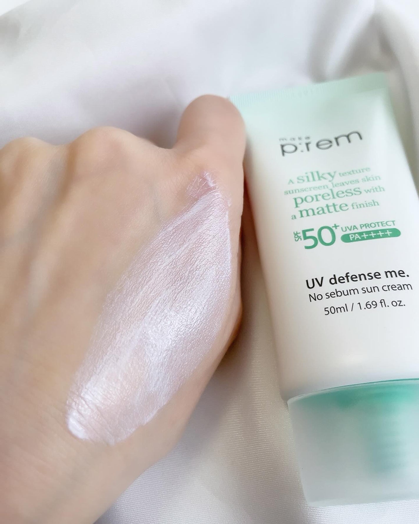 UVディフェンスミー ノーセバムサンクリーム/make prem/日焼け止めクリームを使ったクチコミ(6枚目)