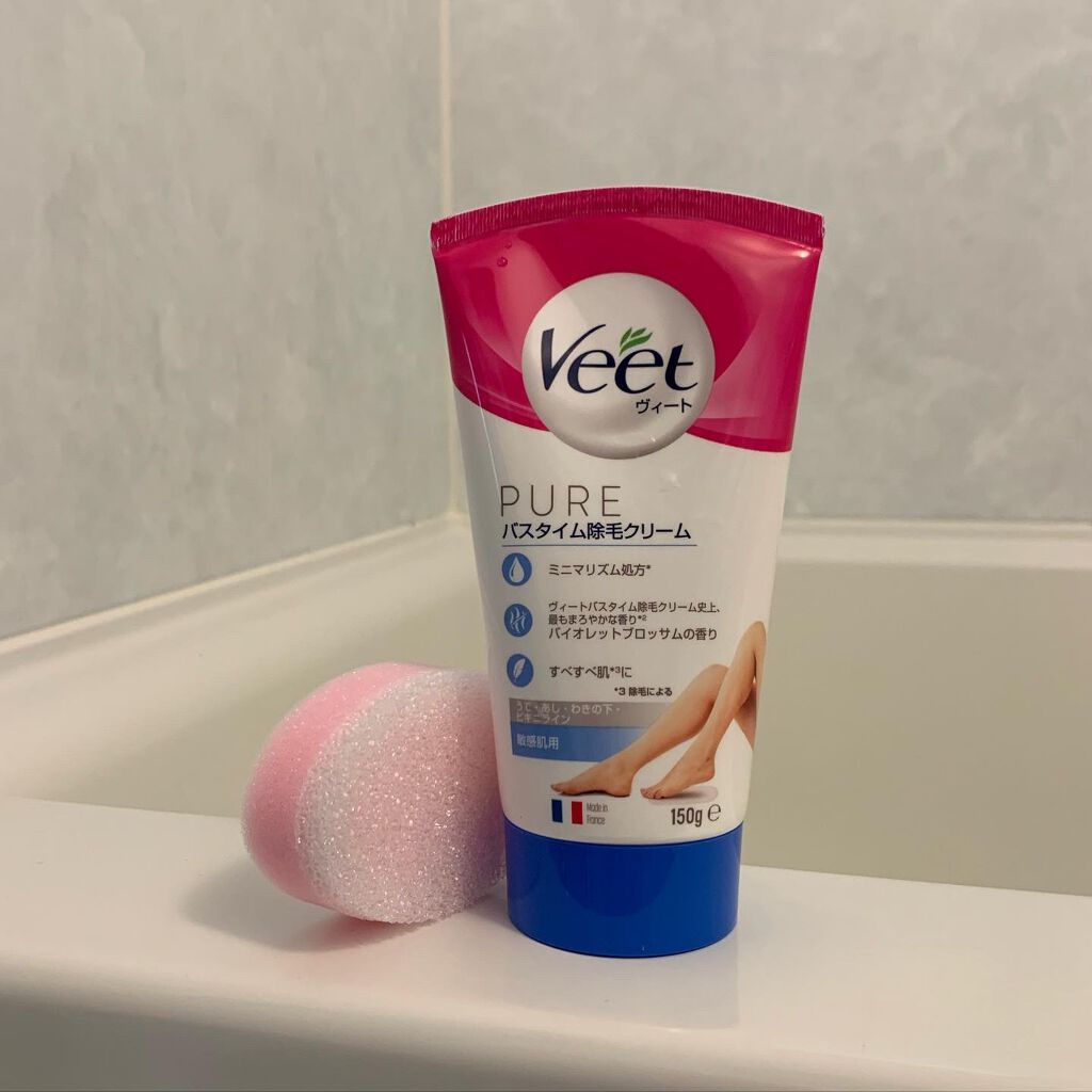 ヴィート ピュアバスタイム除毛クリーム 敏感肌用/Veet/除毛クリームを使ったクチコミ(1枚目)