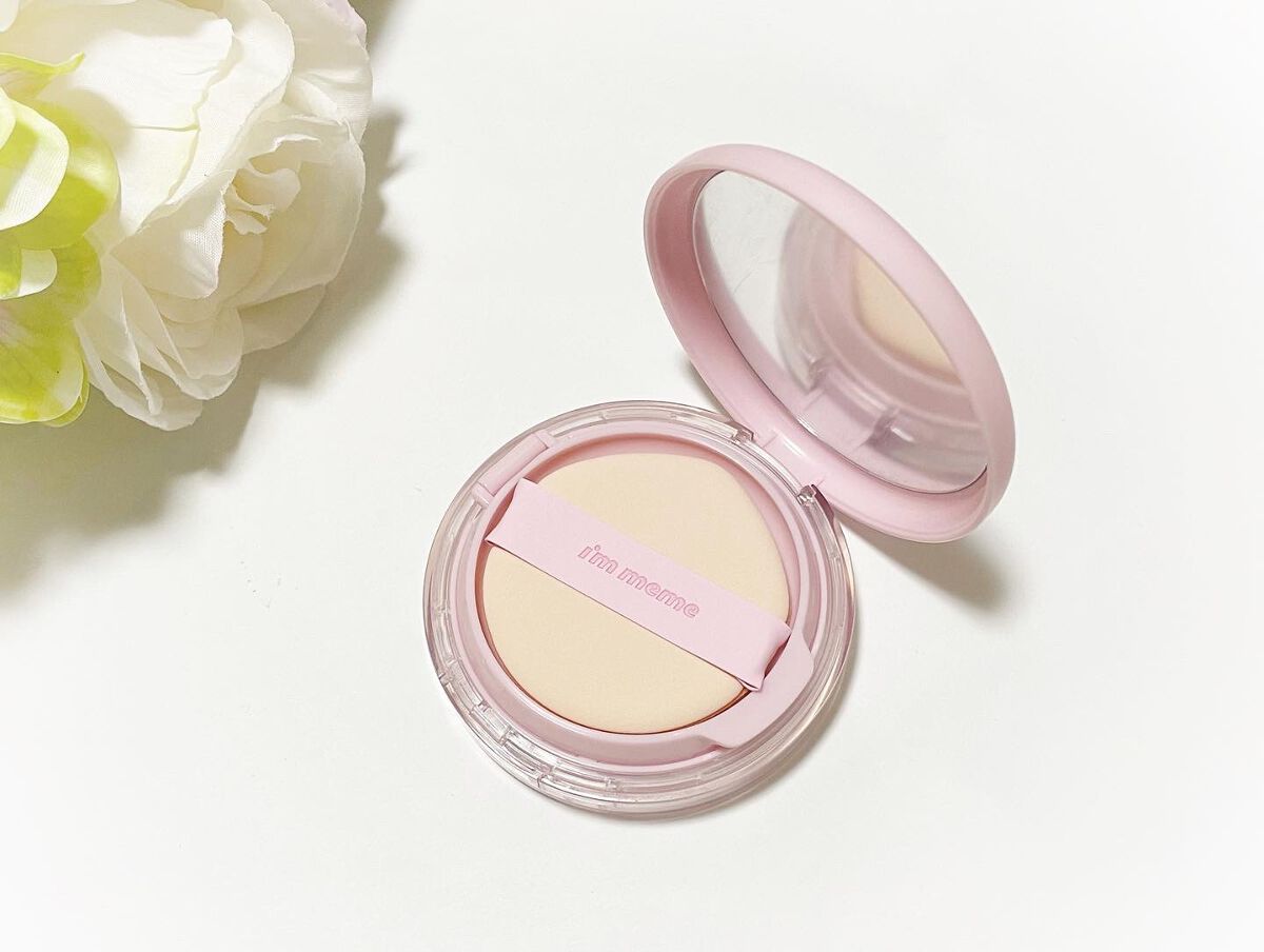 ワンダーベルベットラスティングクッション/i’m meme/クッションファンデーションを使ったクチコミ(2枚目)