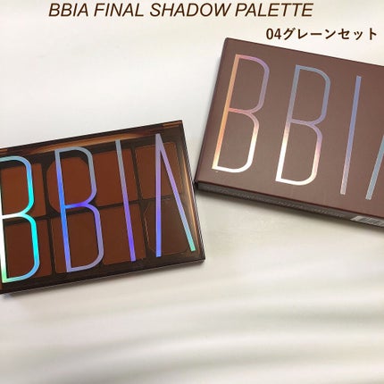 ファイナルシャドウパレット4/BBIA/アイシャドウパレットを使ったクチコミ(1枚目)