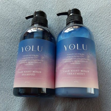 カームナイトリペアシャンプー/トリートメント/YOLU/市販シャンプーを使ったクチコミ(1枚目)