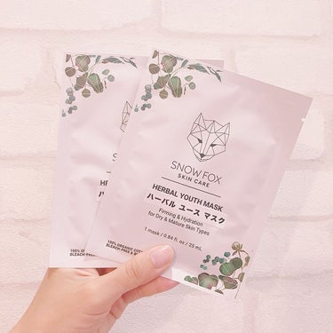 SNOW FOX SKINCARE ハーバル ユース マスクのクチコミ「.

ハーバル ユース マスク
モニター当選を頂きました😊

植物性の美容成分を豊富に含み、乾.....」（1枚目）