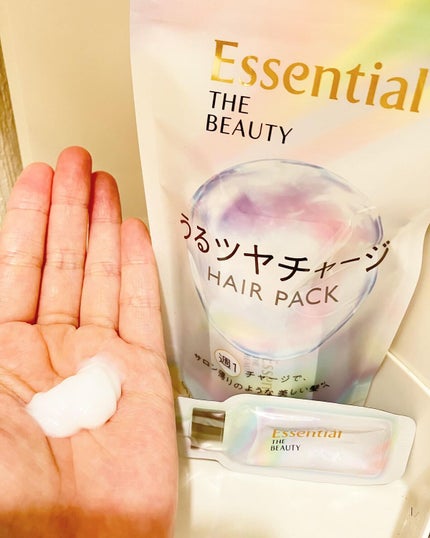 ザビューティ うるツヤチャージヘアパック/エッセンシャル/ヘアマスク・ヘアパックを使ったクチコミ(3枚目)