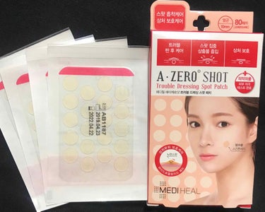 ⁂MEDIHEAL
A ZERO SHOT
Trouble Dressing Spot Patch

内容
1シート(20パッチ)×4 : 80パッチ
薄い肌色 

使用期限が記載されており、約3年程で