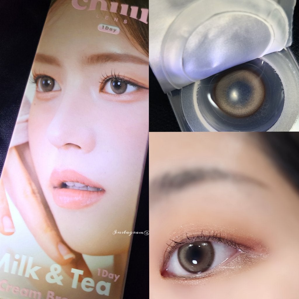 chuuLENS Milk&Tea 1day/chuu LENS/ワンデー(1DAY)カラコンを使ったクチコミ(1枚目)