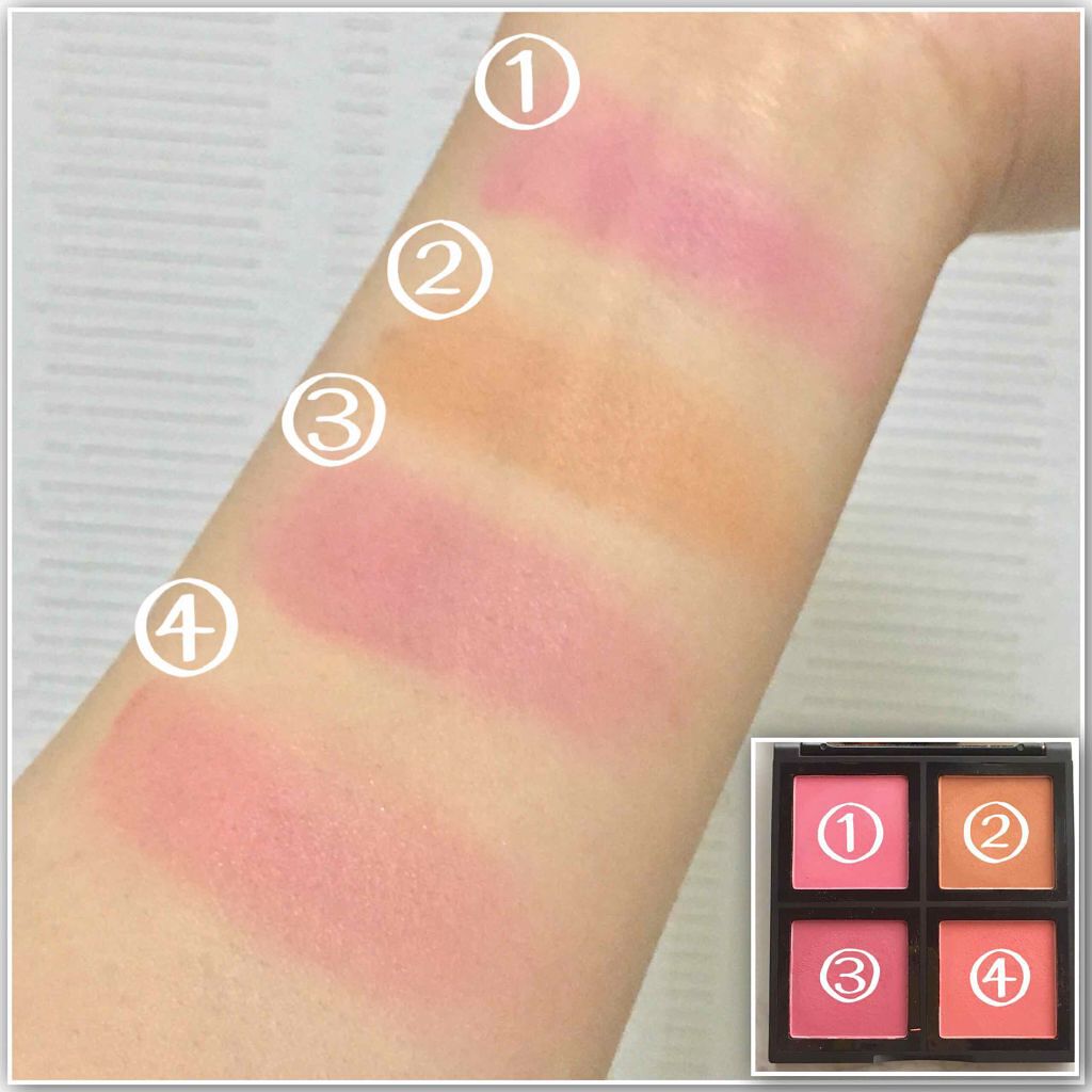 ブラッシュパレット/e.l.f. Cosmetics/パウダーチークを使ったクチコミ(3枚目)