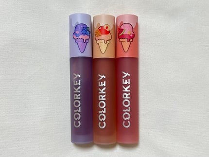 コールドスイーツ リップティント MINIリップボックス/COLORKEY/リップグロスを使ったクチコミ(4枚目)