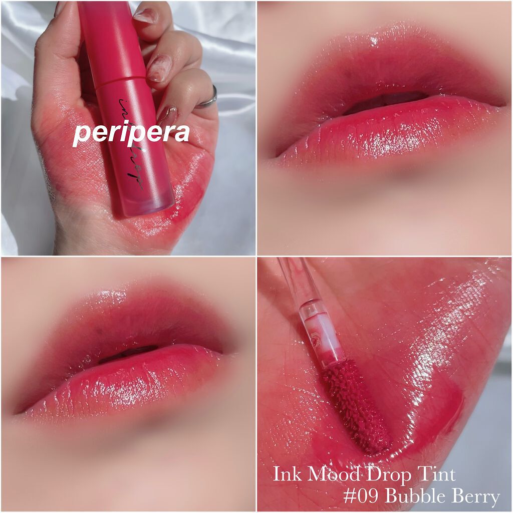 インク ムード ドロップ ティント 09 ピンクマニア/PERIPERA/リップグロスを使ったクチコミ（1枚目）