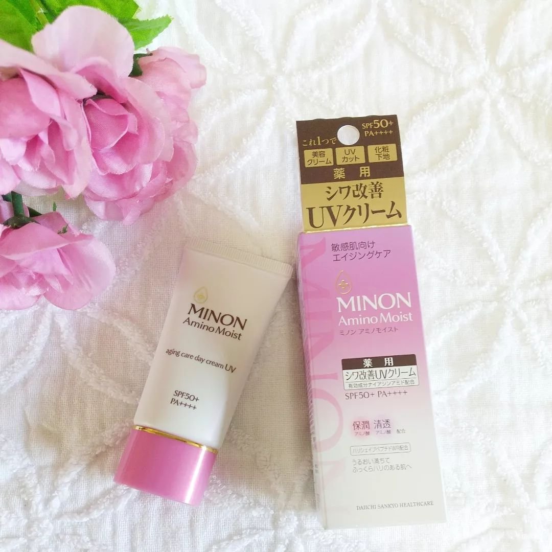 ミノン アミノモイスト エイジングケア デイクリームUV/ミノン/日焼け止めクリームを使ったクチコミ（2枚目）