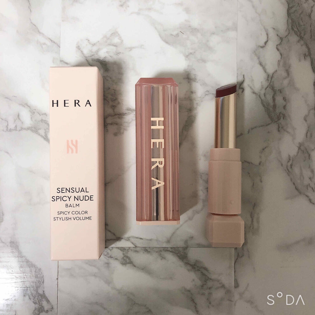 センシュアルスパイシーヌードバーム/HERA/口紅を使ったクチコミ（2枚目）