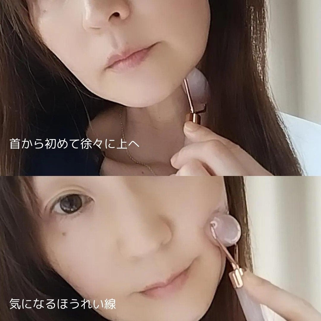 ローズ クォーツ フェイシャル ローラー/SNOW FOX SKINCARE/その他スキンケアグッズを使ったクチコミ(5枚目)