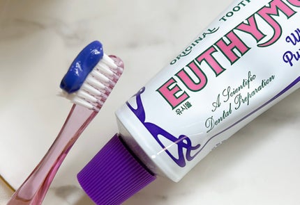 ホワイトパープル歯みがき ピーチフローラルミントの香り/EUTHYMOL/歯磨き粉を使ったクチコミ(3枚目)