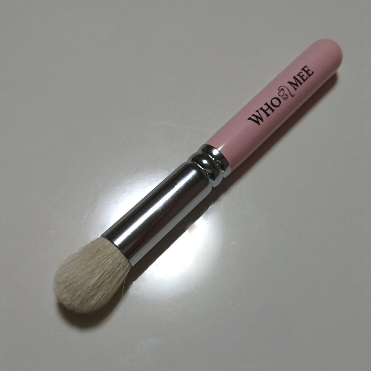 WHOMEE メイクブラシM 熊野筆のクチコミ「WHOMEE
メイクブラシM 熊野筆

フーミーの日にGETしたブラシ
以前販売されていたもの.....」（2枚目）