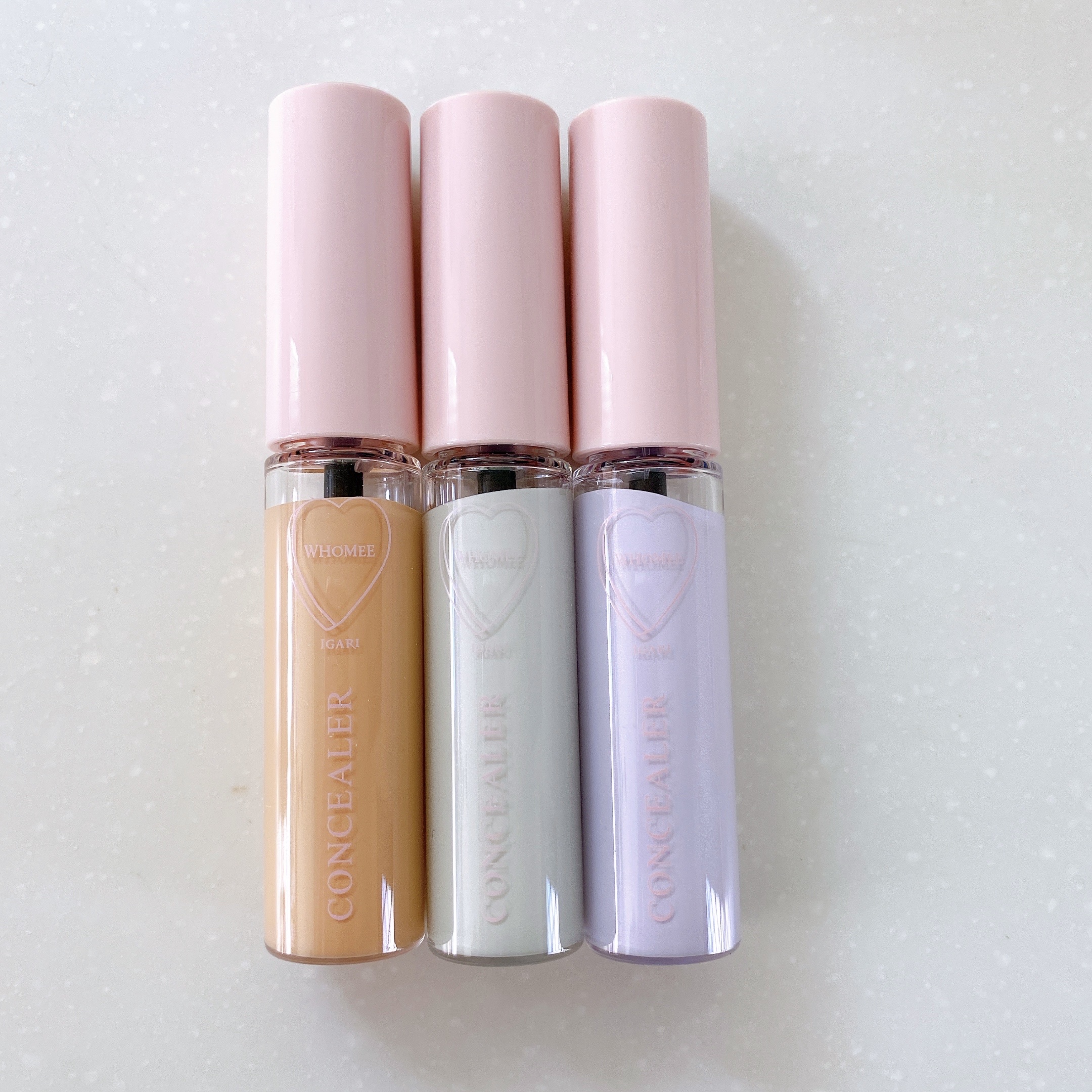 リキッドコンシーラー ピンクパープル/WHOMEE/リキッドコンシーラーを使ったクチコミ（3枚目）