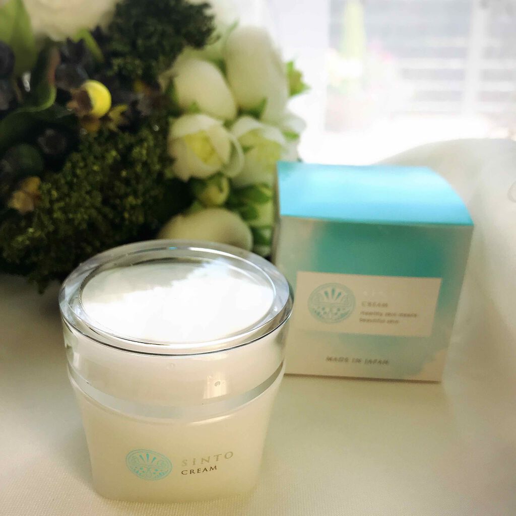 SiNTO クリームのクチコミ「●SiNTO クリームのテクスチャーは？﻿

こっくりと言うよりは、みずみずしい
糸を引くよう.....」（2枚目）