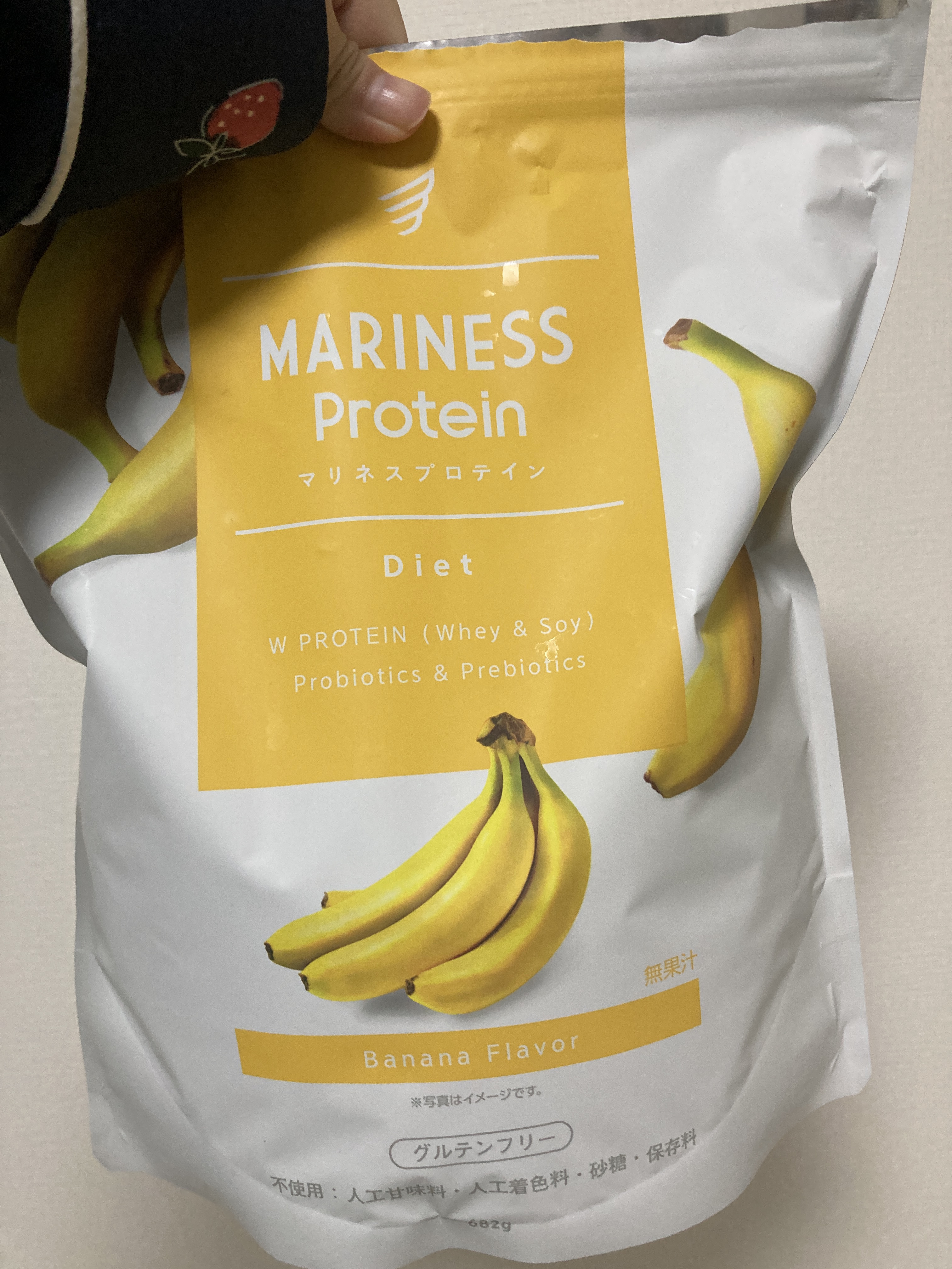 マリネスプロテイン　バナナ/mariness/その他プロテインを使ったクチコミ（1枚目）