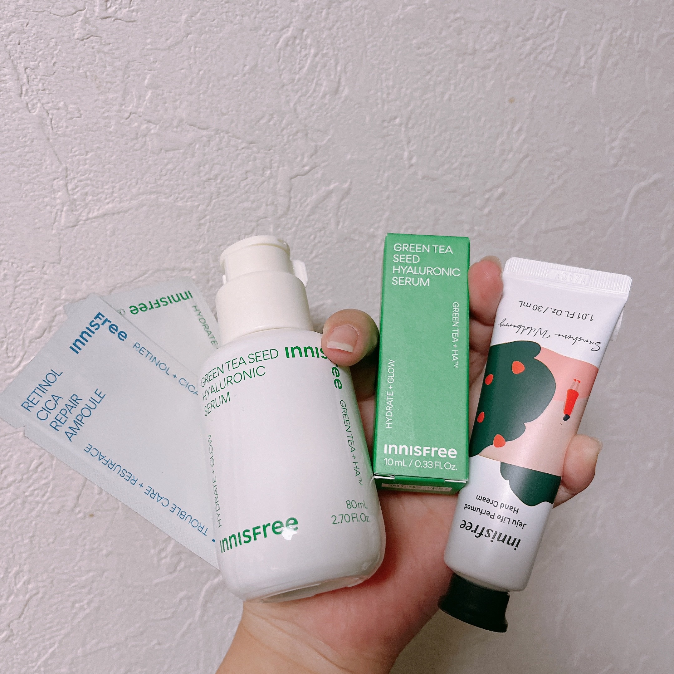 グリーンティーシード ヒアルロン セラム　/innisfree/美容液を使ったクチコミ（1枚目）