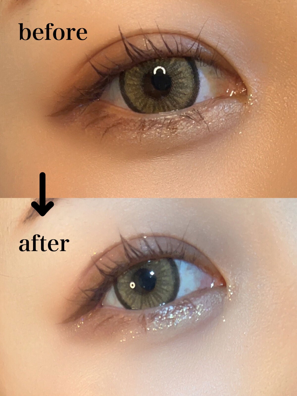 グリッター イルミネーションライナー R/CipiCipi/リキッドアイライナーを使ったクチコミ(2枚目)