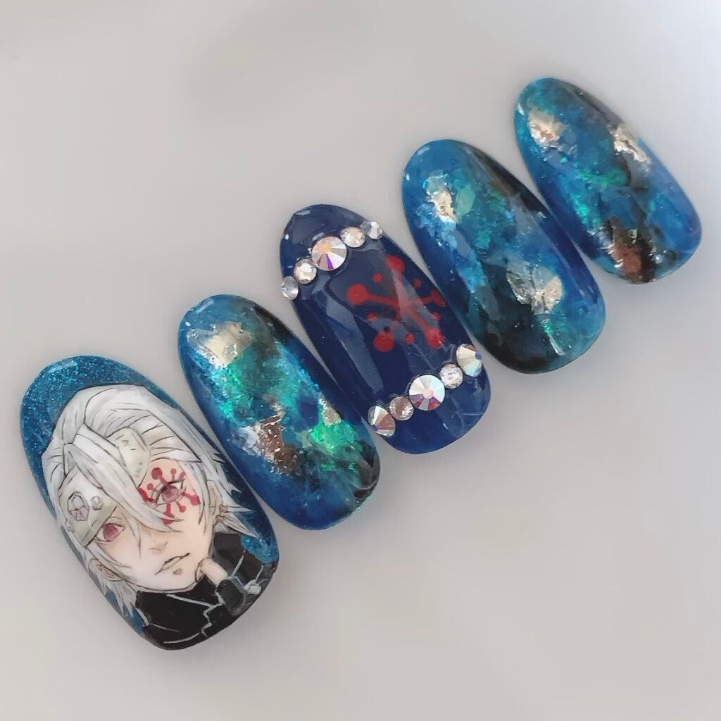 mizuki꙳ネイリスト on LIPS 「こんにちは♡2020年ももう終わりですね💕✨私は、鬼滅にはまっ..」(8枚目)