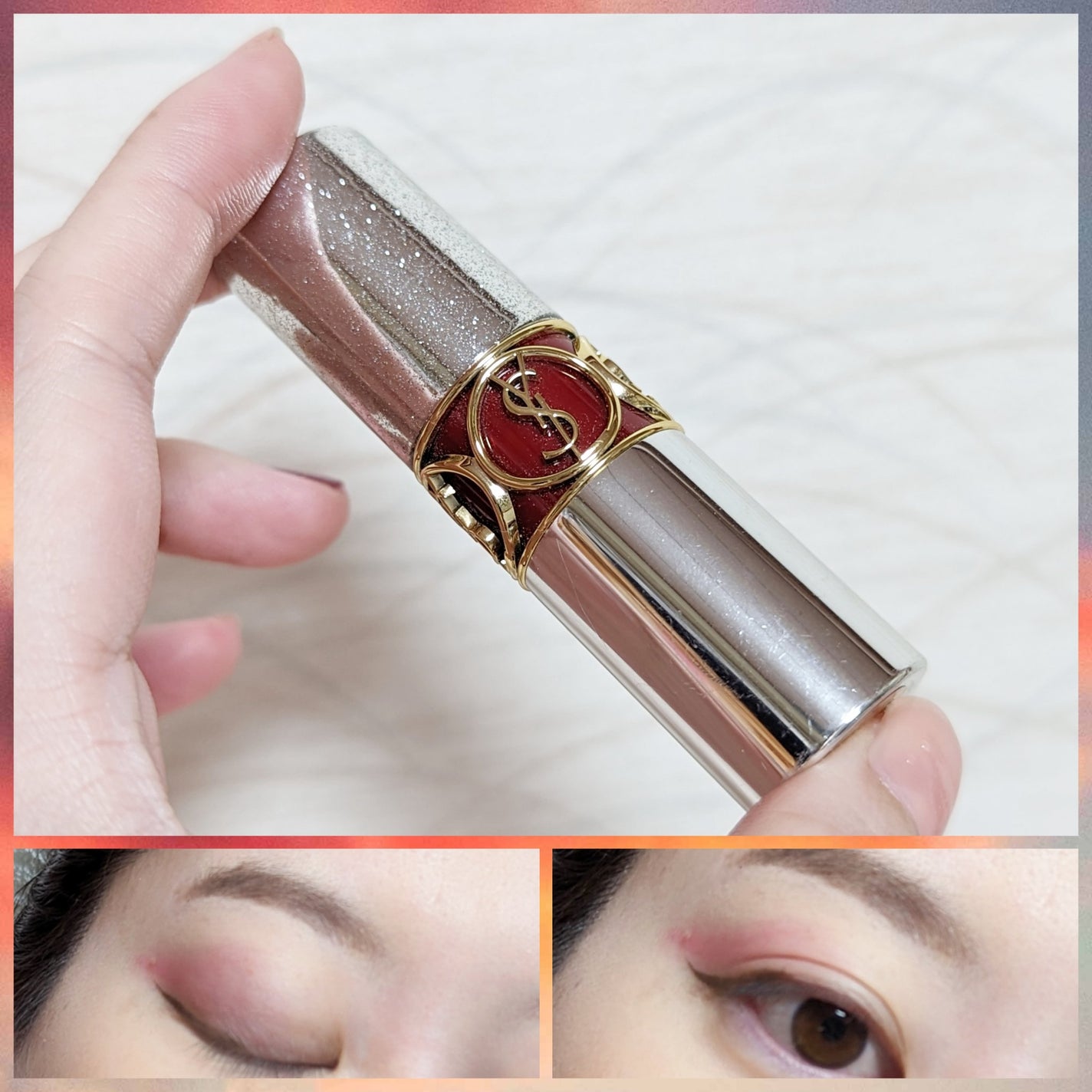 ルージュ ヴォリュプテ シャイン/YVES SAINT LAURENT BEAUTE/口紅を使ったクチコミ(5枚目)