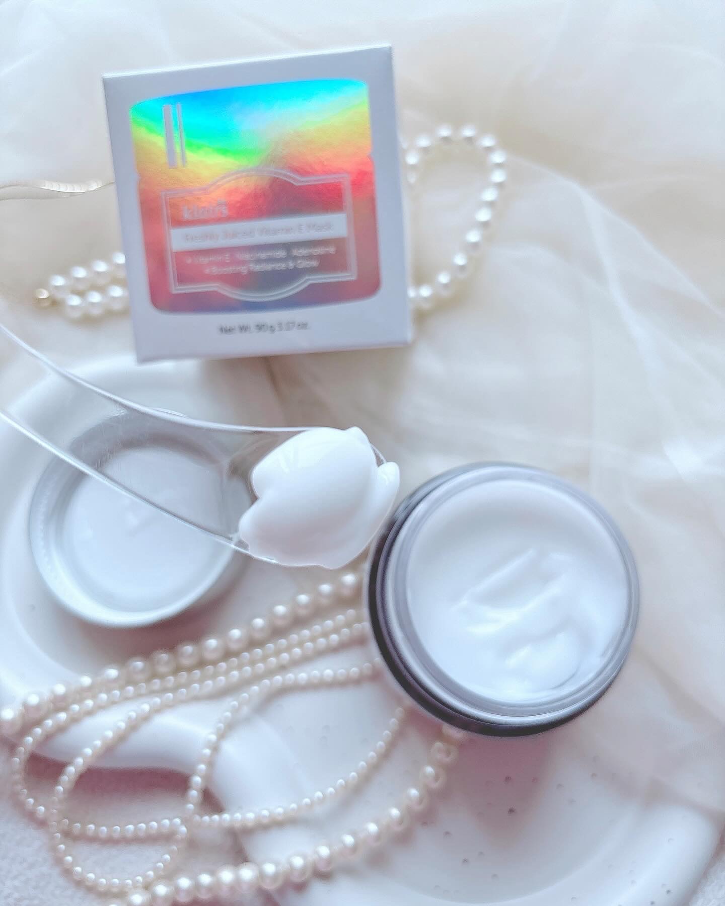 フレッシュリージュースドビタミンEマスク(90g)/Klairs/フェイスクリームを使ったクチコミ（3枚目）