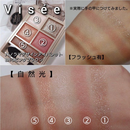 パノラマデザイン アイパレット/Visée/アイシャドウパレットを使ったクチコミ(5枚目)